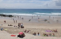 Lokasi Quiksilver Pro di Gold Coast, bertempat di Snapper Rocks, Coolangatta. Pantai yang terkenal dengan kontur yang landai serta ombak yang menantang dengan tinggi 2 meter dan memanjang sampai 1 km (Afif/detikTravel)