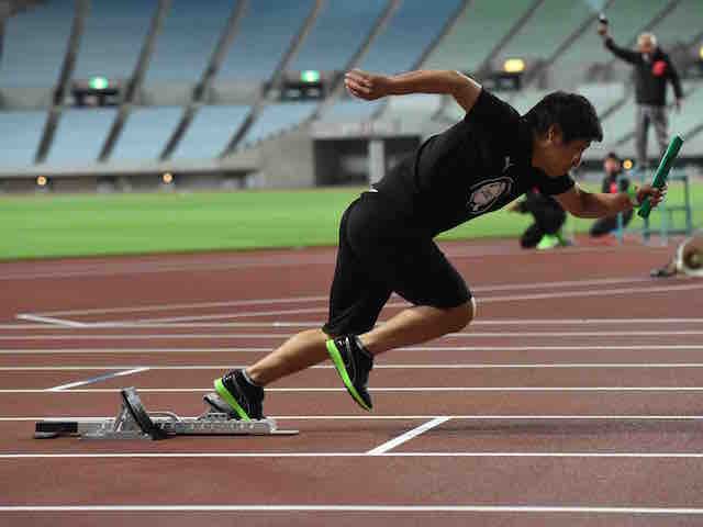 Pada Sebuah Event Lari Berantai di Osaka