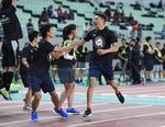 Pada Sebuah Event Lari Berantai di Osaka
