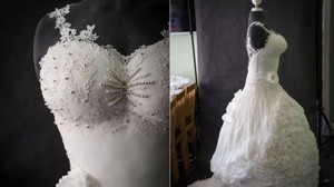 Wouw! Gaun Pengantin Cantik Ini Seluruhnya Terbuat dari Kue