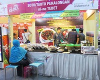 Booth ikut diisi restoran dengan makanan khas Nusantara, akademi, asosiasi, komunitas dan industri kuliner.