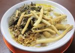 Menyantap Bubur Ayam Bertabur Cheese Stick Plus Es Teler Kopyor Segar