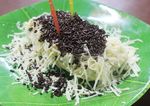 Menyantap Bubur Ayam Bertabur Cheese Stick Plus Es Teler Kopyor Segar