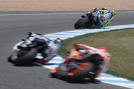 Marquez Puji Performa Rossi di Jerez