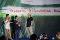 Managing Editor detikFood, Odilia WS, memaparkan perkembangan street food melalui media sosial dalam diskusi yang menjadi rangkaian WSFC 2016 di Manila, Filipina.