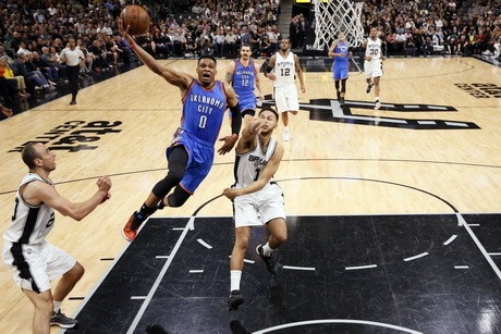 Balas Kekalahan dari Spurs, Thunder Samakan Kedudukan 1-1