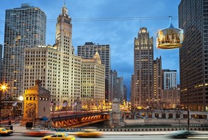 Rencananya Akan Dibuat Gondola di Tengah Kota Chicago, AS