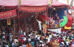 Seperti Ini Ramainya Saat Tongkang Diarak di Bagansiapiapi
