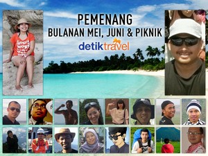 Inilah dTraveler Pemenang Bulanan Mei, Juni & Piknik detikTravel