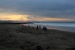 Potret Sunrise Oranye yang Dahsyat di Pantai Pangandaran