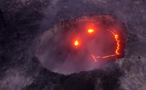 Lava Tersenyum di Gunung Berapi Hawaii Bikin Heboh Netizen