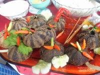 Tiye tiye, makanan khas Selayar dari bulu babi Tiye tiye, makanan khas Selayar dari bulu babi