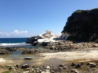 Kapurpurawan Rock Formation terletak di tepi pantai Kapurpurawan Rock Formation terletak di tepi pantai