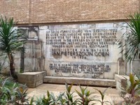Prasasti nisan makam Gubernur Jenderal Jan Pieterszoon Coen Prasasti nisan makam Gubernur Jenderal Jan Pieterszoon Coen