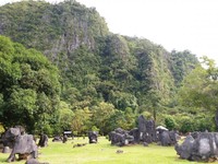 Leang leang terletak di Kecamatan Bantimurung, Kabupaten Maros Leang leang terletak di Kecamatan Bantimurung, Kabupaten Maros