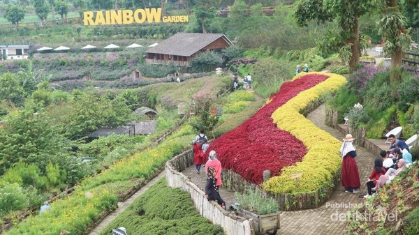 Terpikat Rainbow Garden Lembang Bandung