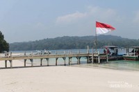 Dermaga di Pulau Peucang. Dermaga di Pulau Peucang.