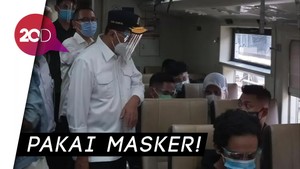 Tinjau Stasiun Senen, Menhub Cek Protokol Kesehatan