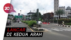 Kamis Siang, Lalin di Simpang Gadog Ramai-Lancar