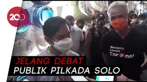 Saat Gibran Blusukan ke Pasar Bareng Ganjar