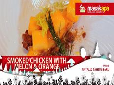 Smoked Chicken with Melon and Orange