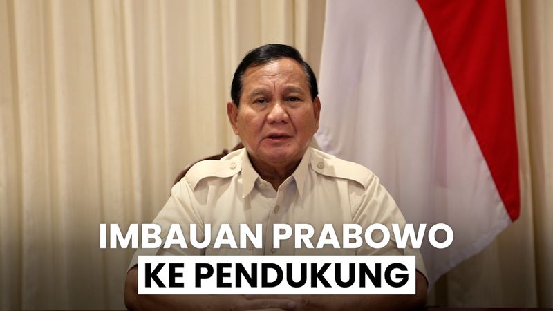  Pernyataan Prabowo ke Pendukungnya Tak Ada Aksi