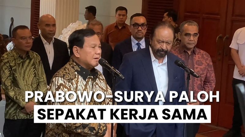Hasil Pertemuan Prabowo-Surya Paloh