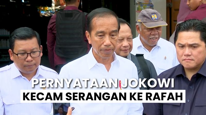 Jokowi Komentari Serangan Israel ke Rafah