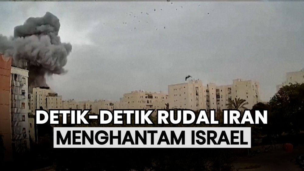 Detik-detik Rudal Iran Hantam Israel