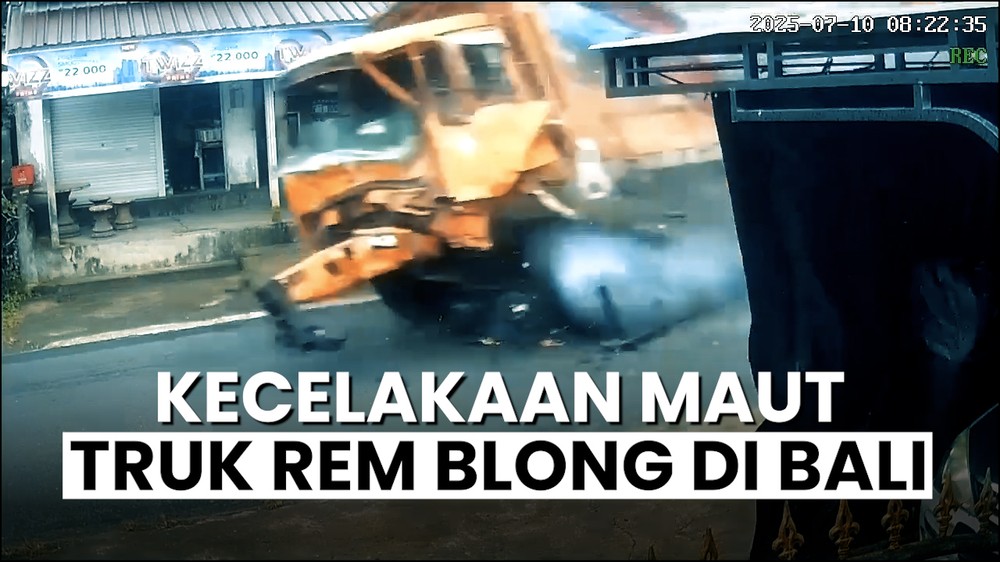 Detik-detik Kecelakaan Maut di Bangli