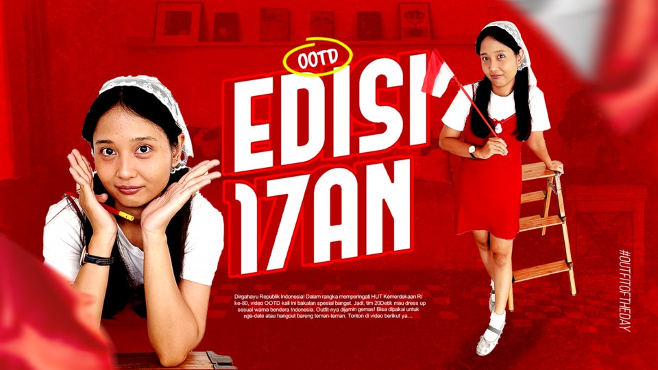 Dress Up Sesuai Warna Bendera Indonesia