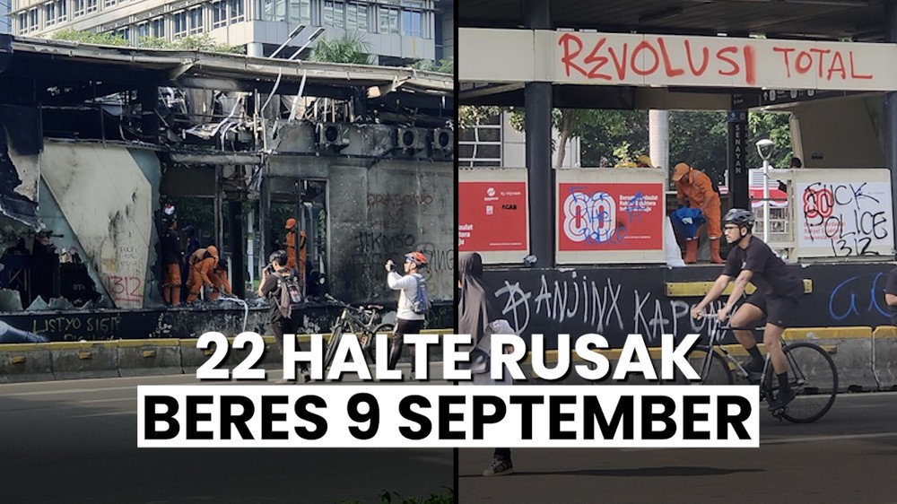 22 Halte TransJ Rusak