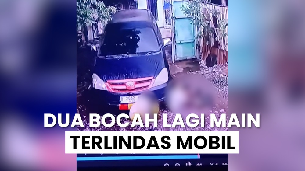 Kronologi 2 Bocah Terlindas Mobil