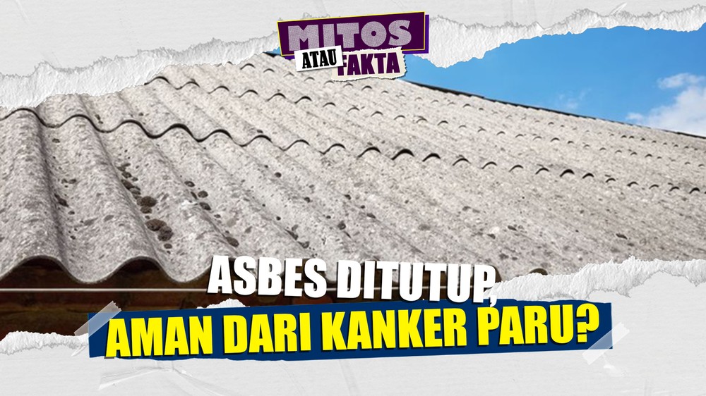 Mitos Fakta: Asbes Berbahaya Meski Ditutup Plavon