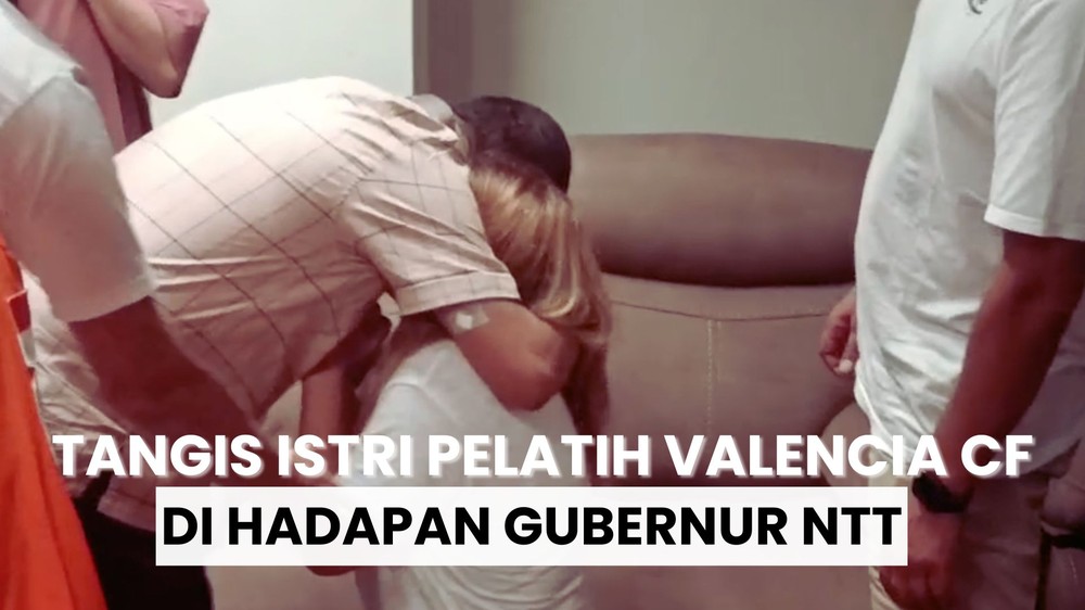 Istri Pelatih Valencia CF Bersimpuh Menangis