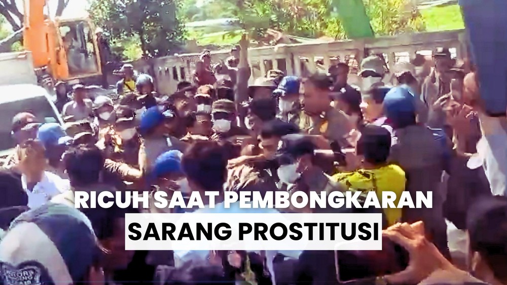 Warga Halangi Satpol PP Bongkar Sarang Prostitusi