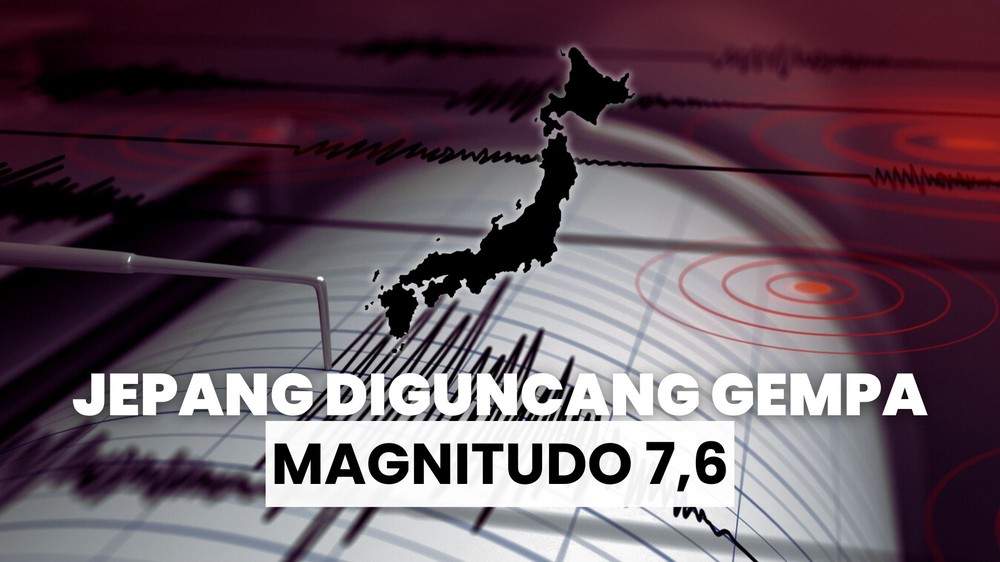 Gempa M 7,6 di Jepang