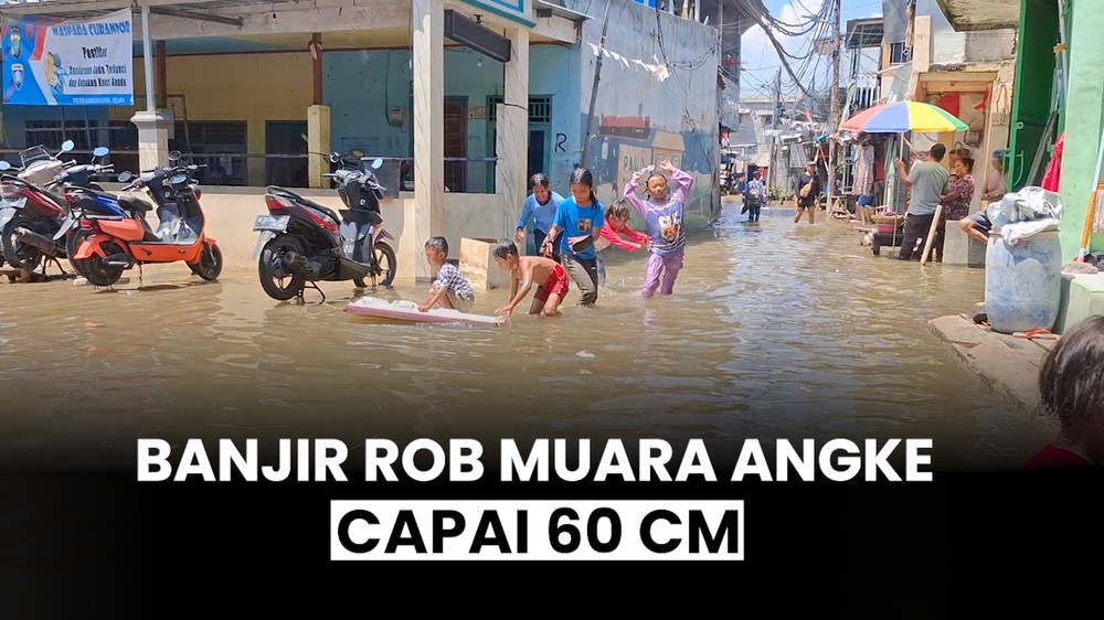 Kondisi Terkini Banjir Rob di Muara Angke