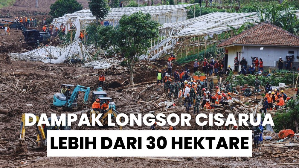Luasnya Dampak Longsor Cisarua