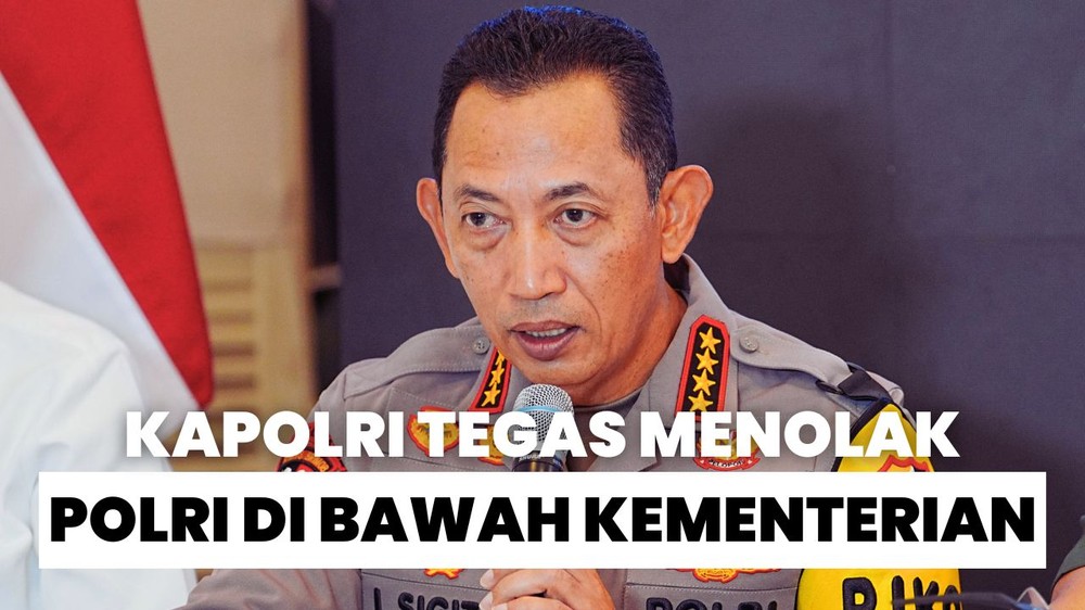 Pernyataan Kapolri soal Usul Kementerian Polri