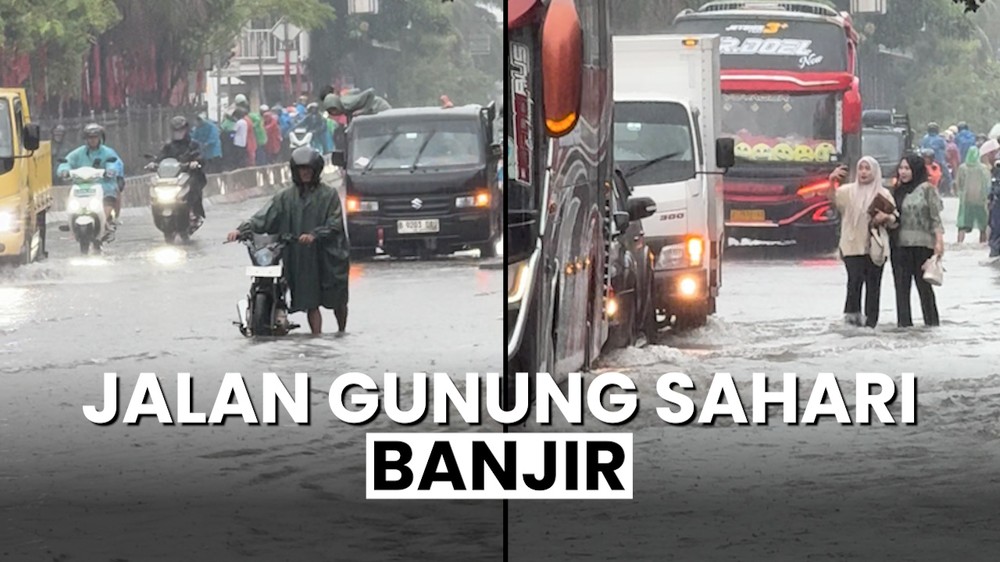 Banjir di Gunung Sahari, Banyak Motor Mogok
