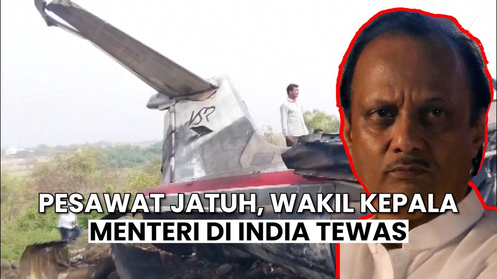 Pesawat Bawa Wakil Kepala Menteri India Jatuh