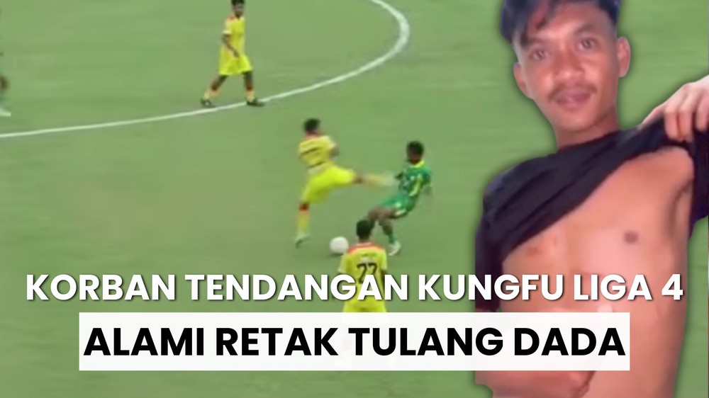 Kondisi Korban Tendangan Kungfu Liga 4