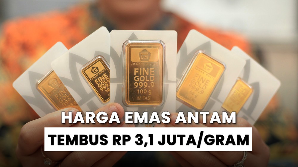 Meledak! Emas Antam Naik Rp 165.000/Gram