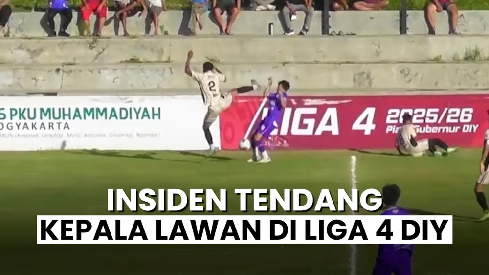 Aksi Tendangan Kungfu Terjadi Lagi di Liga 4