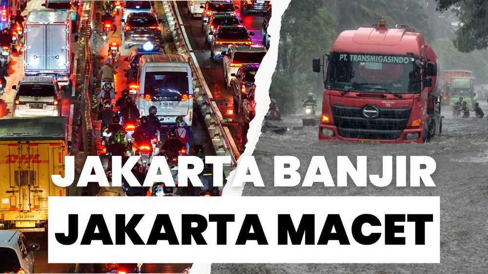 Kampung hingga Jalanan Jakarta Tergenang
