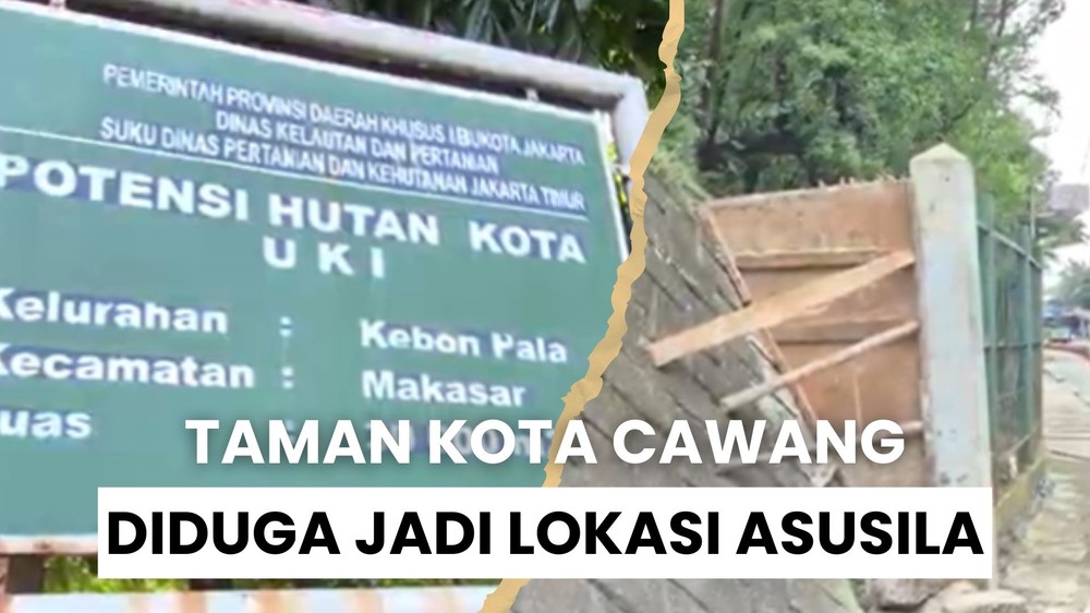 Dugaan Sarang Asusila di Taman Kota Cawang