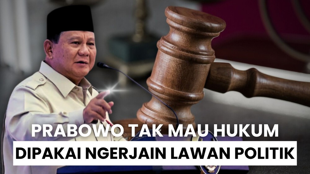 Pesan Prabowo soal Penegakan Hukum