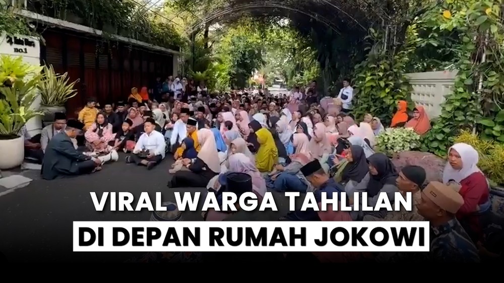 Rame Warga Tahlilan di Rumah Jokowi