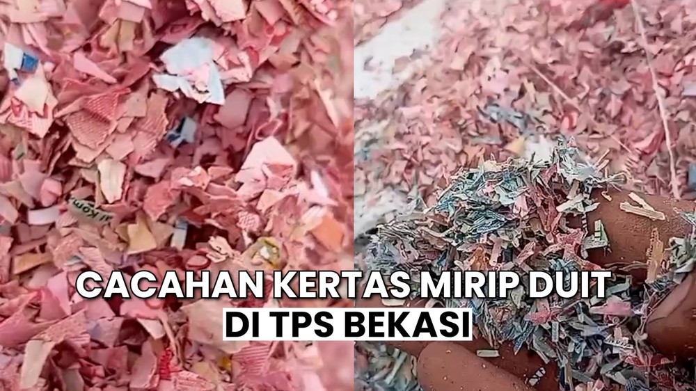 Cacahan Kertas Diduga Duit 